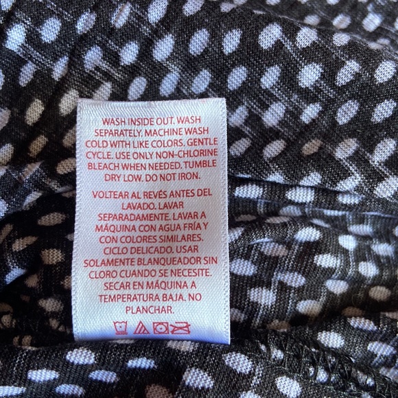 Black and White Blouse 3/4 Sleeves Size XL (16-18) - Picture 12 of 12